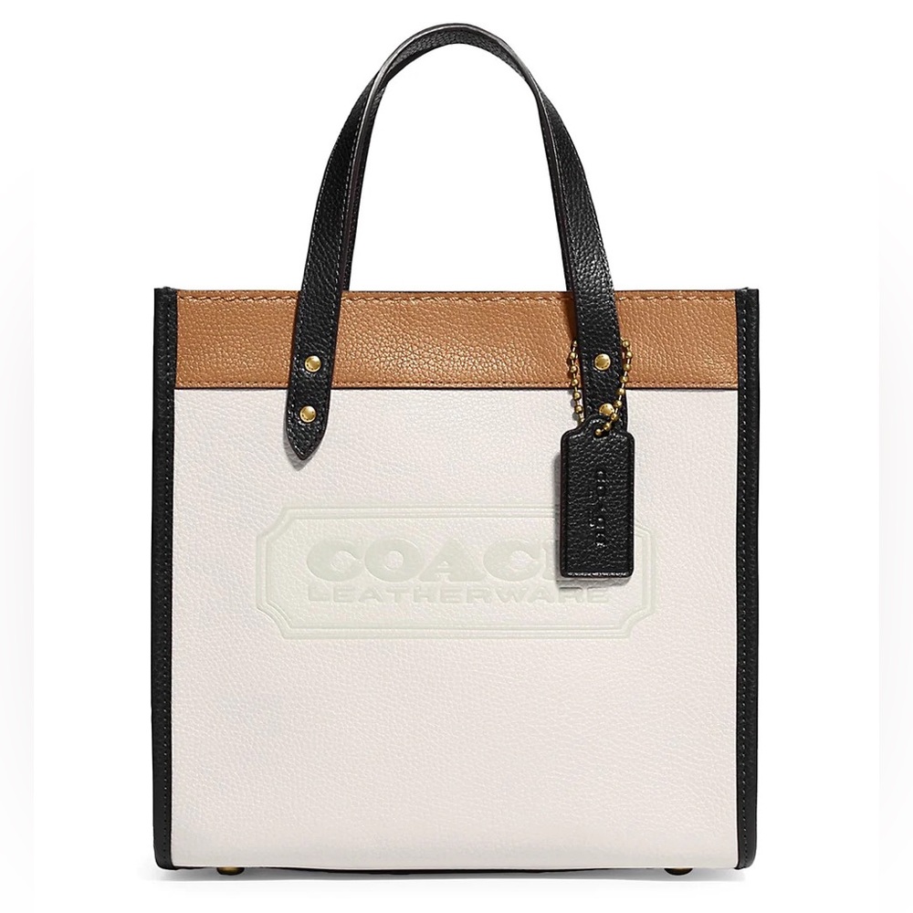 NEW COACH Colorblock Leather Tote NWT